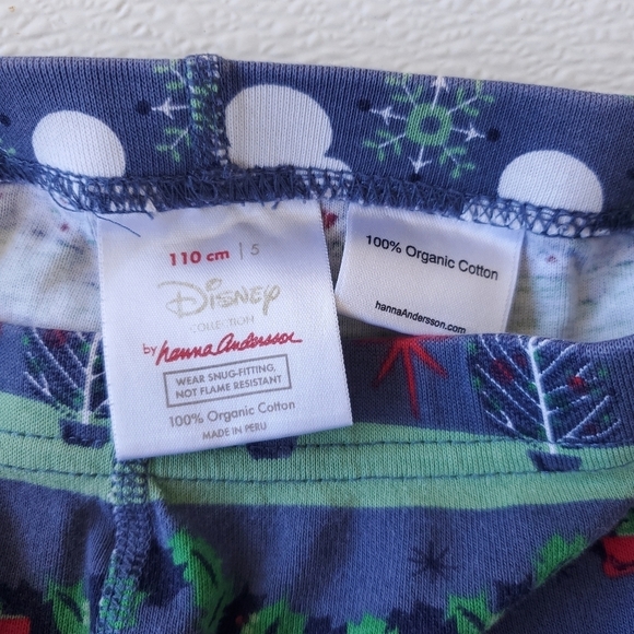 Disney Collection by Hanna Andersson Long John Pajama Pant Bottoms Kids Size 5 - Picture 3 of 3